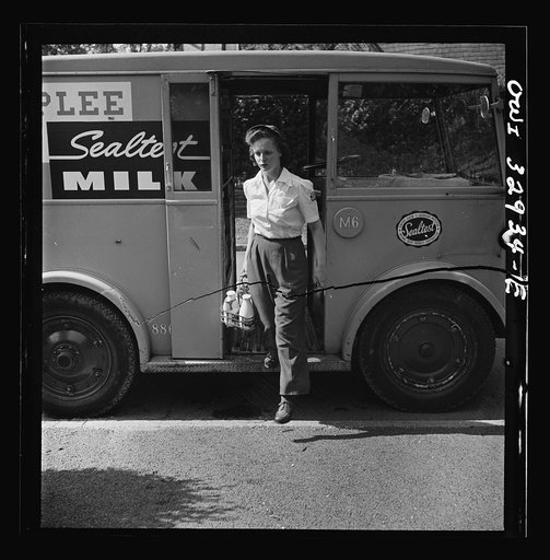 Bryn Mawr, Pennsylvania. Miss Rosaleen McCarren, one of the many women now working for the Supplee-Wills-Jones Milk Company