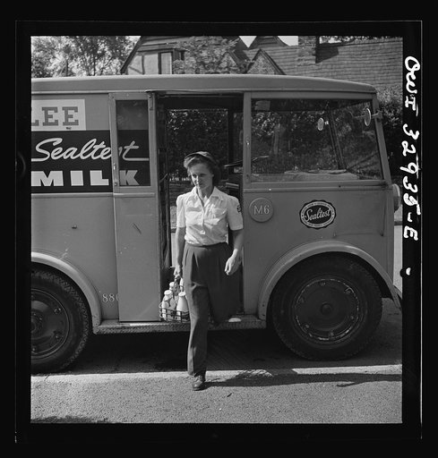 Untitled photo, possibly related to: Bryn Mawr, Pennsylvania. Miss Rosaleen McCarren, one of the many women now working for the Supplee-Wills-Jones Milk Company