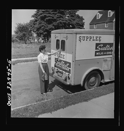 Untitled photo, possibly related to: Bryn Mawr, Pennsylvania. Miss Pearl Gold, one of the many women now working for the Supplee-Wills-Jones Milk Company