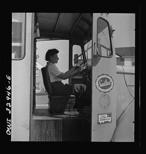 Untitled photo, possibly related to: Bryn Mawr, Pennsylvania. Miss Pearl Gold, one of the many women now working for the Supplee-Wills-Jones Milk Company