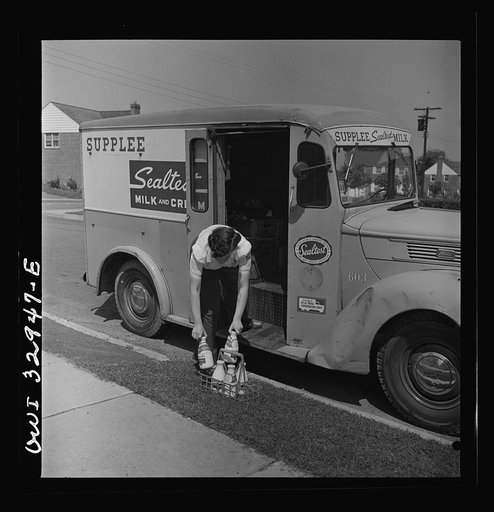 Untitled photo, possibly related to: Bryn Mawr, Pennsylvania. Miss Pearl Gold, one of the many women now working for the Supplee-Wills-Jones Milk Company