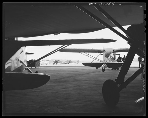 Bar Harbor, Maine. Civil Air Patrol base headquarters of coastal patrol no. 20. The hangar