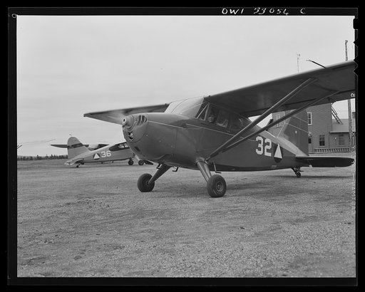 Untitled photo, possibly related to: Bar Harbor, Maine. Civil Air Patrol base headquarters of coastal patrol no. 20. Ready for the takeoff