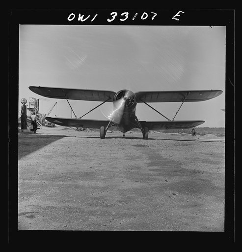 Untitled photo, possibly related to: Bar Harbor, Maine. Civil Air Patrol base headquarters of coastal patrol no. 20. Ready for the takeoff