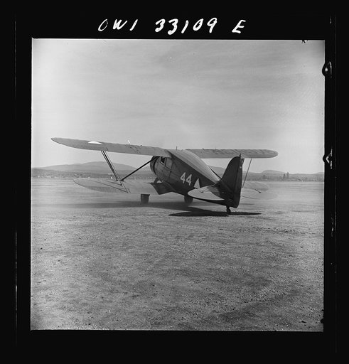 Untitled photo, possibly related to: Bar Harbor, Maine. Civil Air Patrol base headquarters of coastal patrol no. 20. A patrol plane