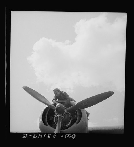 B-24 bombers of the U.S. Army 9th Air Force at their base somewhere in Libya