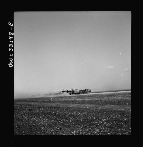 B-24 bombers of the U.S. Army 9th Air Force at their base somewhere in Libya