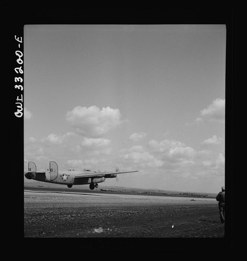 B-24 bombers of the U.S. Army 9th Air Force at their base somewhere in Libya