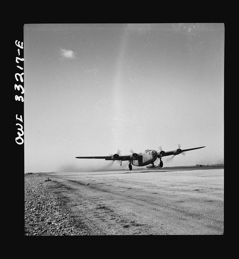 B-24 bombers of the U.S. Army 9th Air Force at their base somewhere in Libya