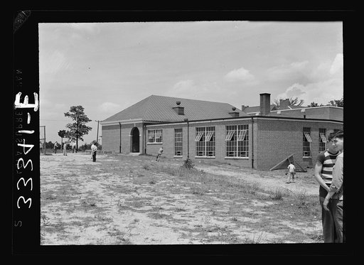 Charlotte County high school, Virginia. One of the buildings (gymnasium or shop) of this consolidated high school