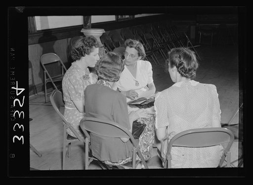 Keysville, Virginia. Randolph Henry High School. Miss Mae Kelly, director of instruction, with elementary teachers