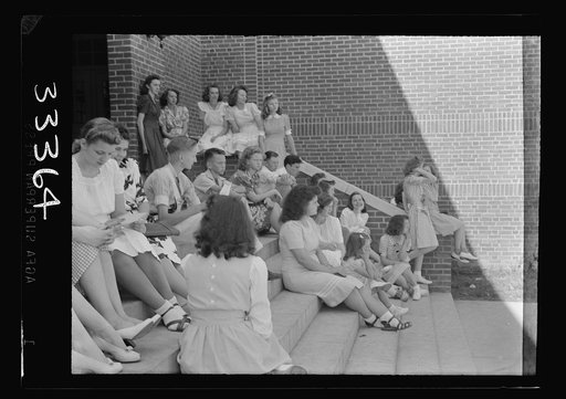 Keysville, Virginia. Randolph Henry High School. Pupils watching ceremony of Victory Corps inignia awards