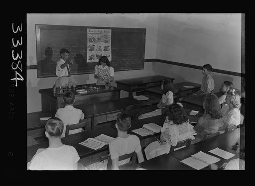 Untitled photo, possibly related to: Keysville, Virginia. Randolph Henry High School. Biology class