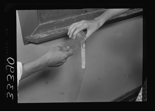 Keysville, Virginia. Randolph Henry High School. Equipment in a chemistry class