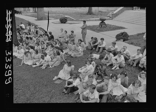 Keysville, Virginia. Randolph Henry High School. Students watching the awarding of Victory Corps insignia