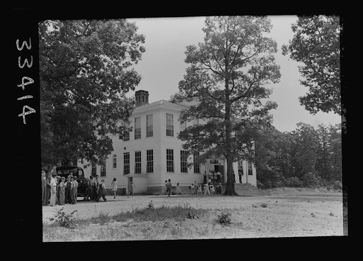 Keysville, Virginia. One of the seven schools which was consolidated to make the Randolph Henry High School. This building is now an elementary school