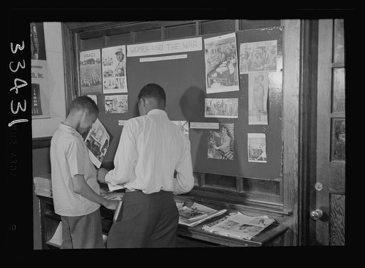 Charlotte Court House, Virginia. Central High School. The library
