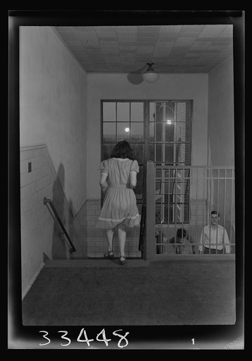 Keysville, Virginia. Randolph Henry High School. Stairway