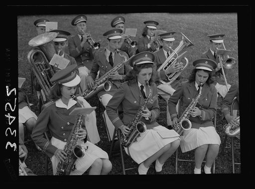 Keysville, Virginia. Randolph Henry High School. School band which played for graduation