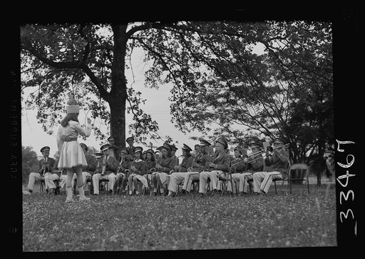 Keysville, Virginia. Randolph Henry High School. School band which played for graduation