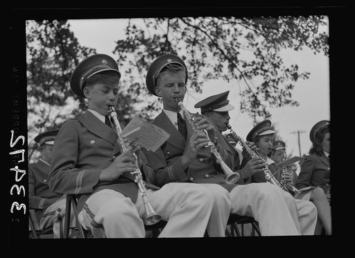 Keysville, Virginia. Randolph Henry High School. School band which played for graduation
