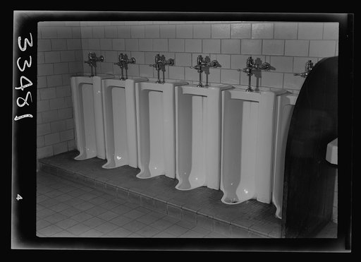 Keysville, Virginia. Randolph Henry High School. Lavatory facilities