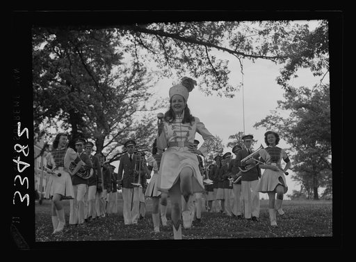 Keysville, Virginia. Randolph Henry High School.  School band which played for graduation