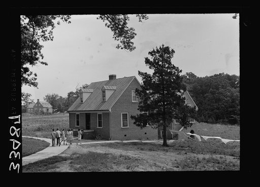 Keysville, Virginia. Randolph Henry High School. Home economics cottage where girls learn to keep house, cook and sew