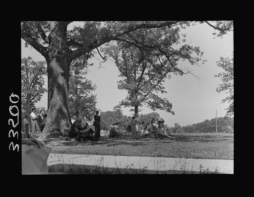 Untitled photo, possibly related to: Keysville, Virginia. Randolph Henry High School. Graduation exercises for 123 students which are held outdoors
