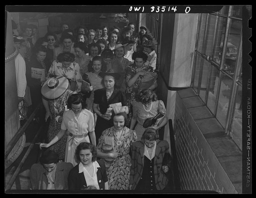 Parke, Davis and Company, manufacturing chemists, Detroit, Michigan. Employees leaving the laboratory
