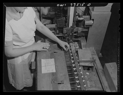 Parke, Davis and Company, manufacturing chemists, Detroit, Michigan. Cartoning ampoules automatically