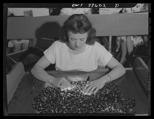Parke, Davis and Company, manufacturing chemists, Detroit, Michigan. Inspection of filled capsules