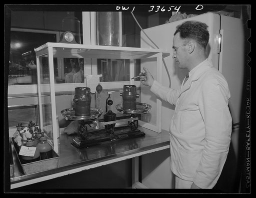 Parke, Davis and Company, manufacturing chemists, Detroit, Michigan. Centrifuging blood to make blood plasma