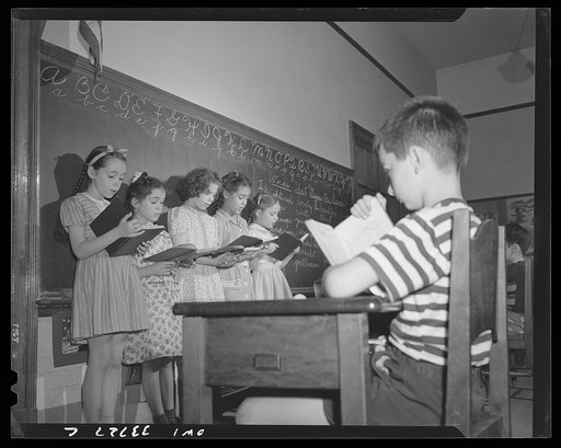 Schenectady, New York. Reading group at the Elmer Avenue Elementary School