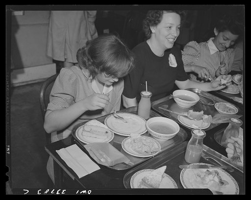 Schenectady, New York. Lunch costing thirty cents in the school cafeteria at the Oneida School