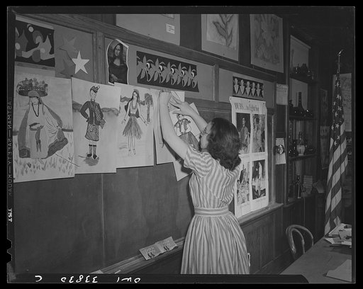 Schenectady, New York. Art class at the Oneida School