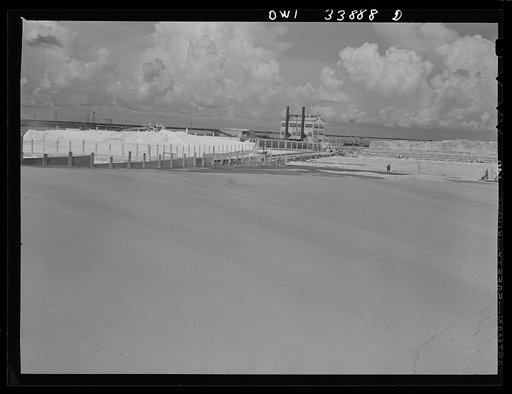 Freeport Sulphur Company, Grand Ecaille, Louisiana. Sulphur vats