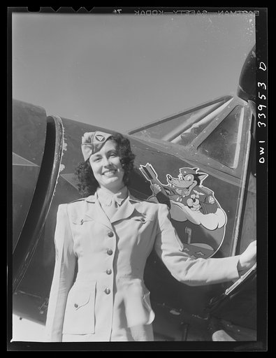 Corpus Christi, Texas. Seargent Pat Pate, who formerly worked in a law office in Corpus Christi, now a member of the Civil Air Patrol