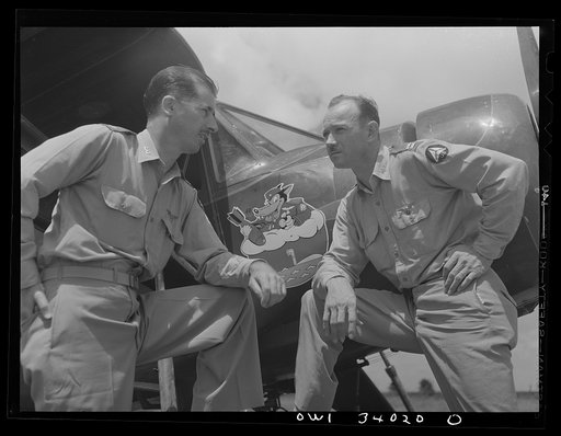 Corpus Christi, Texas. Major Green and Captain McLendon, members of the Civil Air Patrol