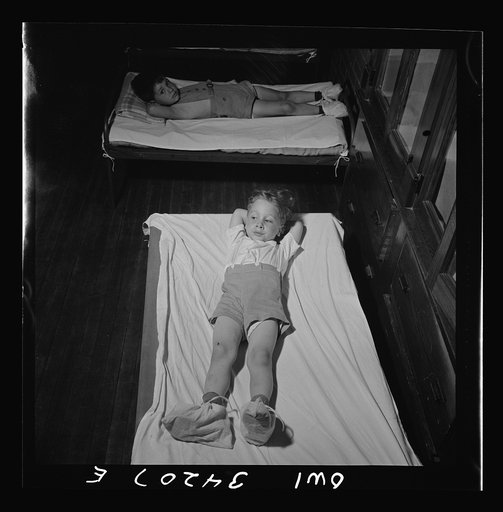 New Britain, Connecticut. A child care center opened September 15, 1942 for thirty children, ages two through five of mothers engaged in war industry. The hours are 6:30 a.m. to 6 p.m., six days per week. Rest period