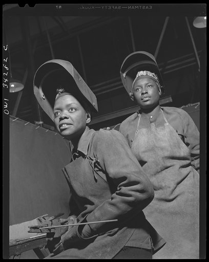 New Britain, Connecticut. Women welders at the Landers, Frary, and Clark plant
