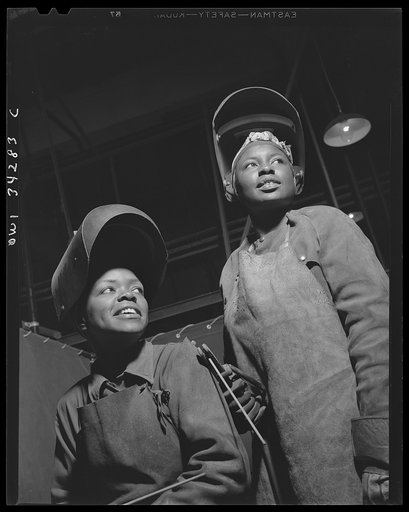 New Britain, Connecticut. Women welders at the Landers, Frary, and Clark plant