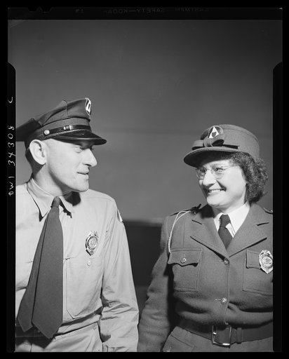 New Britain, Connecticut. Auxiliary policemen and policewomen