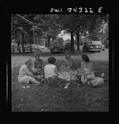 Untitled photo, possibly related to: Jeffersontown, Kentucky. The Jefferson County community cannery, started by the WPA (Work Projects Administration), now conducted by the state(?) vocational education department. Women pay three cents for each can and two cents per can for use of the pressure coo
