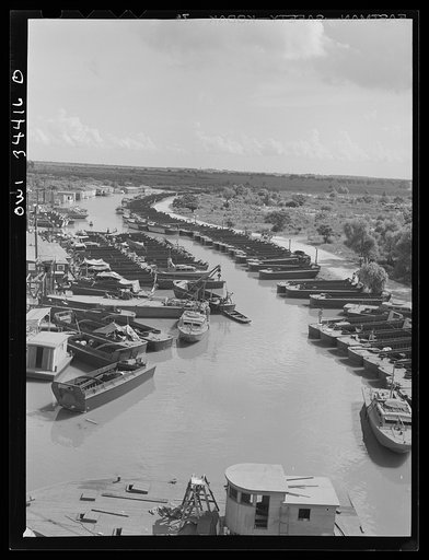 New Orleans, Louisiana. Ramp boats under construction at the Higgins shipyards