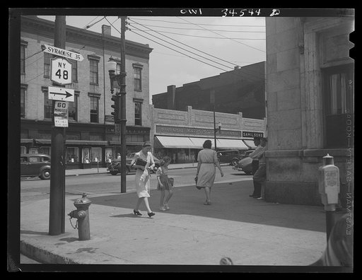 Oswego, New York. A street scene