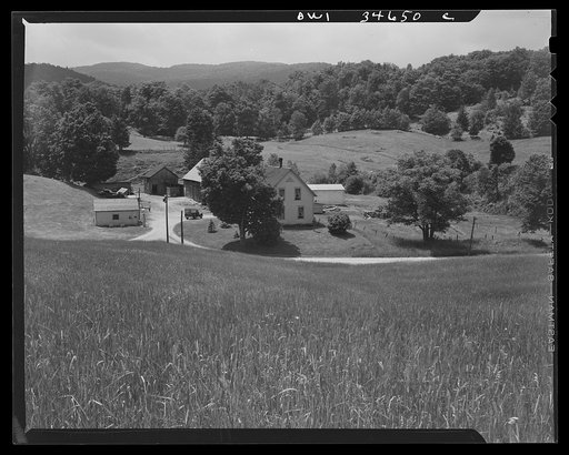 Untitled photo, possibly related to: Bethel, Vermont. A farm