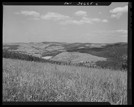 Richmondville, New York. Farmland in the Catskill Mountains
