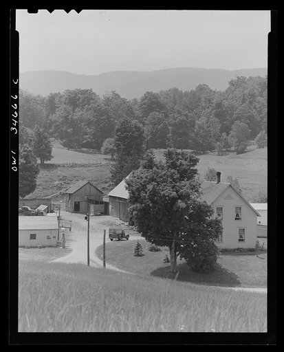 Untitled photo, possibly related to: Bethel, Vermont. A farm