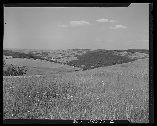 Richmondville, New York. Farmland in the Catskill Mountains